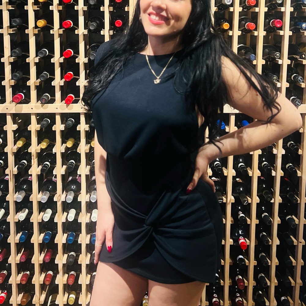 Free People Black Mini Dress L